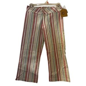 KC Parker Girls Pants Sz 14 Stripped Green Pink Blue